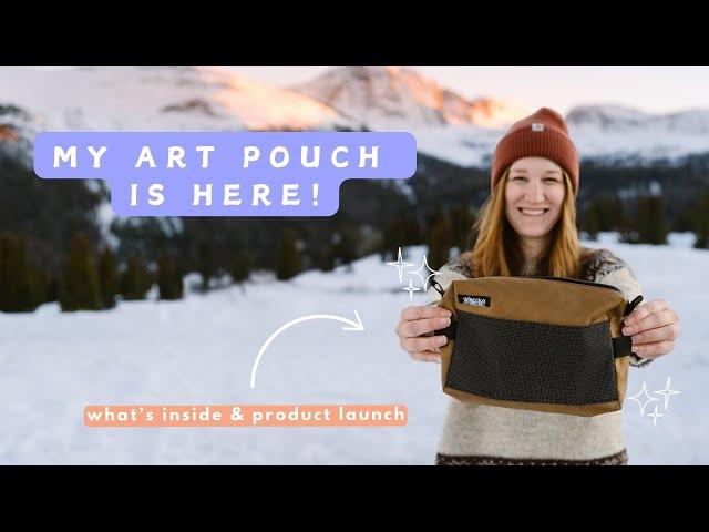 my new art kit pouch  | organizing art supplies for travel and en plein air