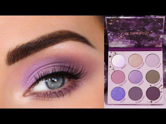 ColourPop All Amethyst Palette | Soft Purple Eyeshadow Tutorial