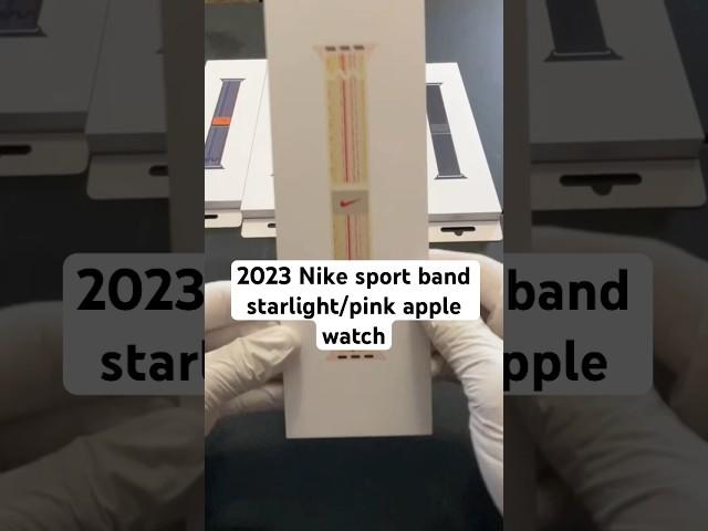 2023 nike sport band starlight/pink apple watch #apple #applewatch #nike #channeladriantv #success