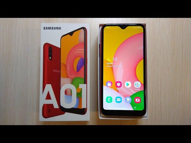 Samsung Galaxy A01 unboxing, first inclusion