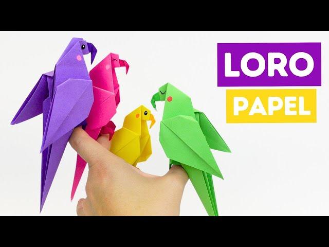  Cómo hacer un loro de papel fácil en origami