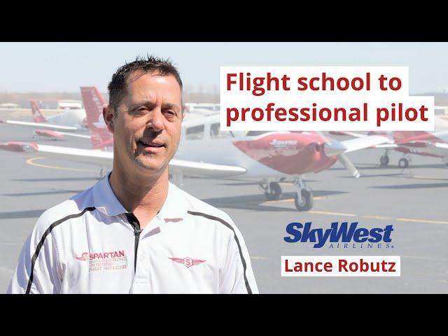 Going from flight school to SkyWest pilot