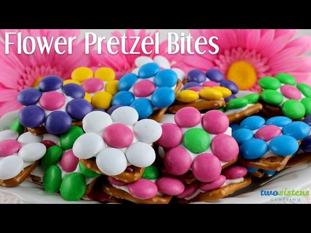 Flower Pretzel Bites by Two Sisters Crafting