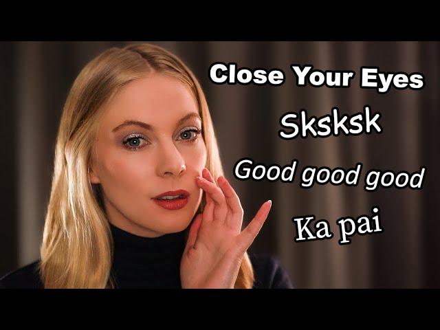 ASMR Ear to Ear Trigger Words for Sleep  Anticipatory Whispers, Eyes Closed, New Zealand Accent