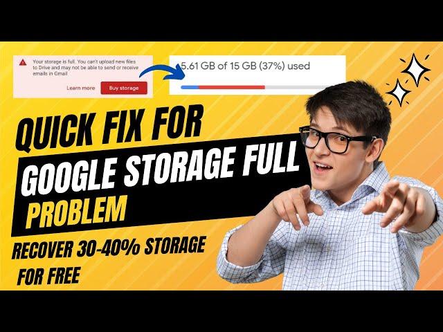 Quick Fix for Google Storage is Full Problem-for free!