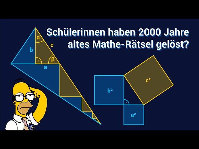 Satz des Pythagoras – Schülerinnen lösen 2000 Jahre altes Mathe-Rätsel? 