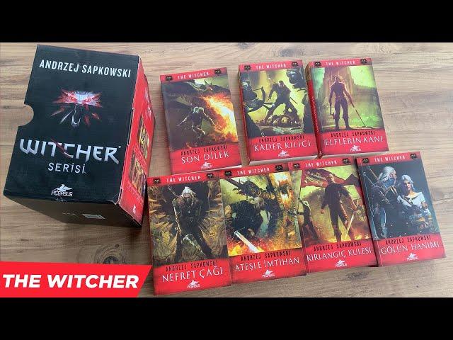 The Witcher Serisi Kutulu 7 Kitap KUTU AÇILIMI & Witcher Evreni Ciltli Kitap ile Boyut Karşılaştırma