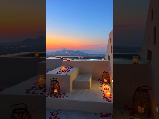 Magical sunsets in Santorini #luxury #greece