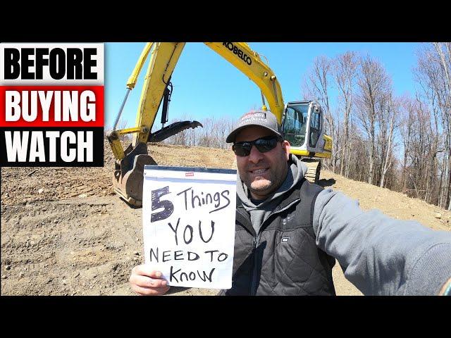 5 Things you need to know before buying a used Excavator or heavy equipment for beginners