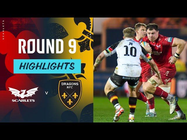 Scarlets v Dragons RFC | Highlights | Round 9 | URC 2024/25