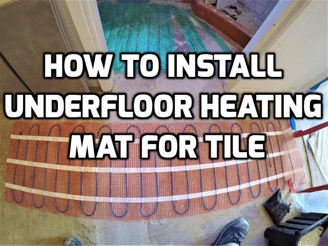 Install Heating Mat for Tile