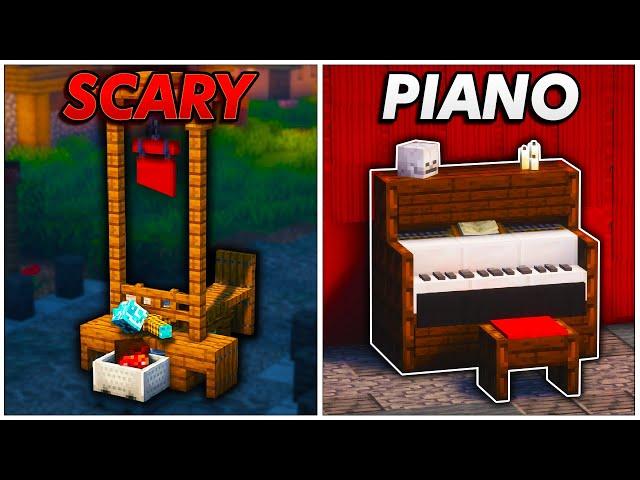 ► 20+ Scary Build Hacks | Minecraft Build Ideas ‍️