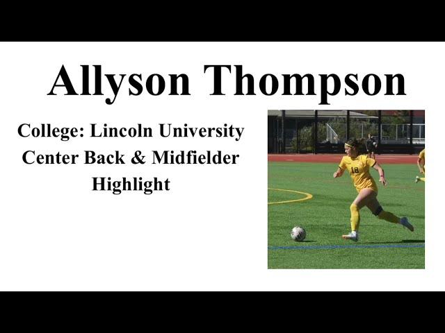 Allyson Thompson Highlight Video