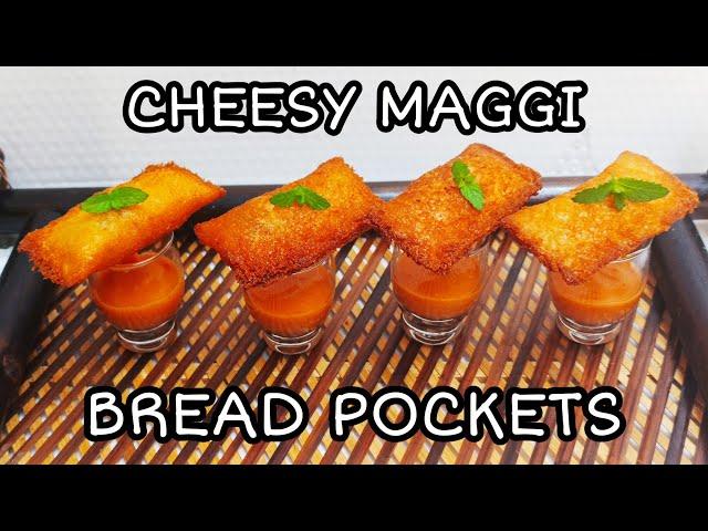 Cheesy Maggi Bread Pockets|Masala Maggi Bread Pockets|बच्चों को पसंद आने वाले चीज़ी मैगी ब्रेड पॉकेट