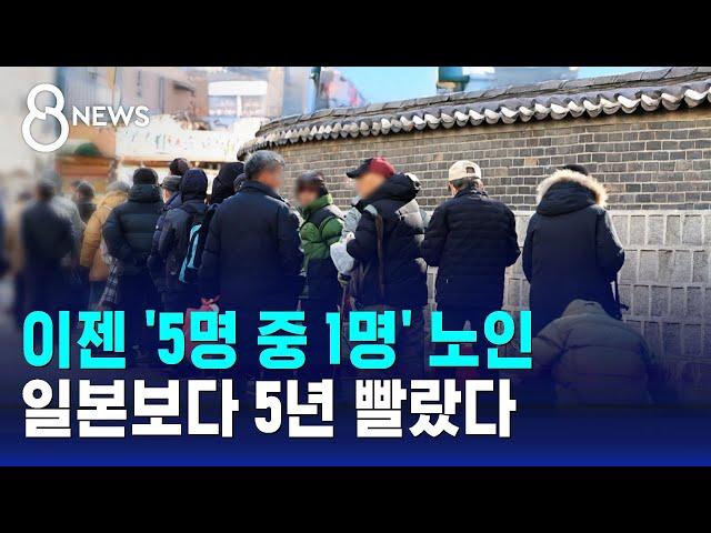 이젠 '5명 중 1명' 노인…일본보다 빠르게 '초고령사회' 진입 / SBS 8뉴스