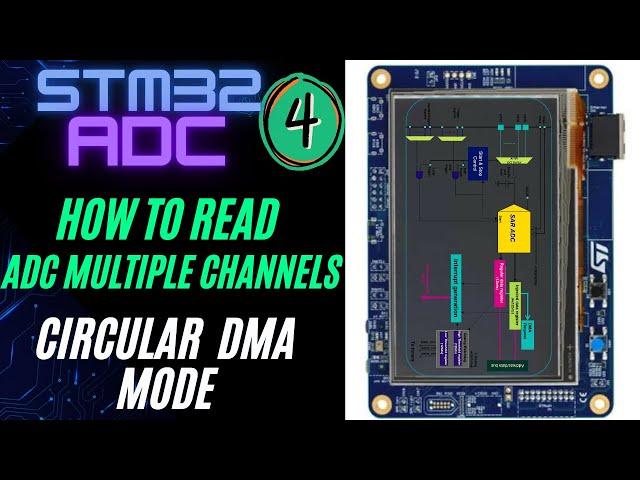 STM32 ADC #4. How to Read ADC Multiple Channels || DMA Circular Mode