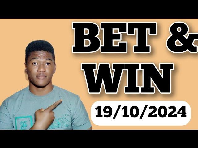 FOOTBALL PREDICTIONS TODAY 19/10/2024 SOCCER PREDICTIONS TODAY | BETTING TIPS, #footballpredictions