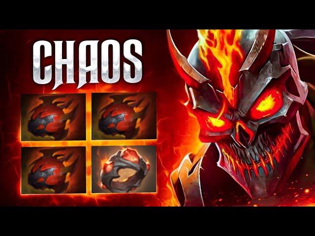 x3 Hearts Chaos Knight +8000 Health Raid Boss 47 Kills | Dota 2 Gameplay