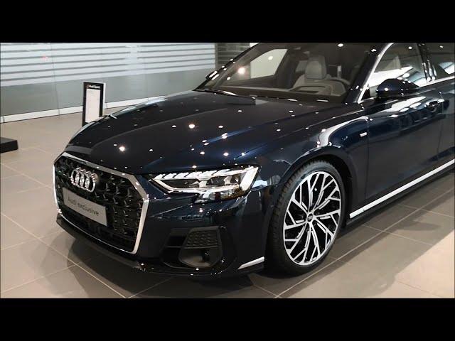 SUPER LUXURY 2024 Audi A8L Night blue  60TFSI with Audi exclusive interior