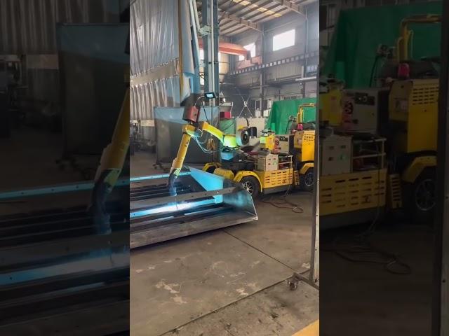 Xiaomeng welding robot: can finish 95% seams of roller screen#machine #welding