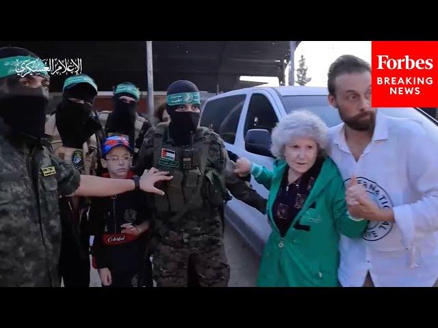 Hamas Releases Video Of Hostage Handover To Red Cross In Gaza