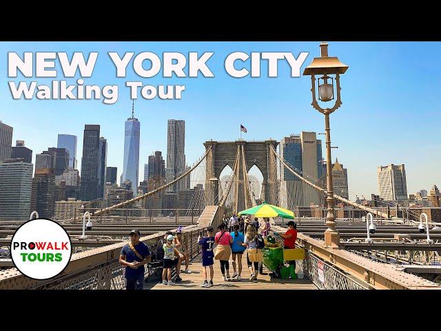 New York City's Financial District Walking Tour - 4K60fps with Captions