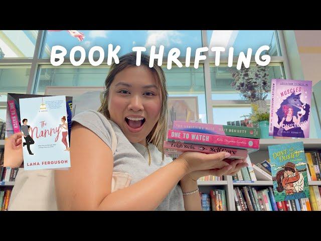 let’s go book thrifting...again!! (vlog + haul)