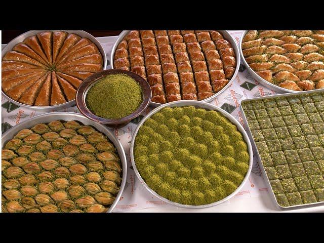 Legendary Delicious and Crispy Turkish Baklava | Turkish Street Foods