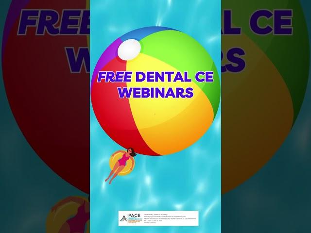 Free Dental Continuing Education Online. Live & On Demand  CE webinars. Visit DentalCEAcademy.com