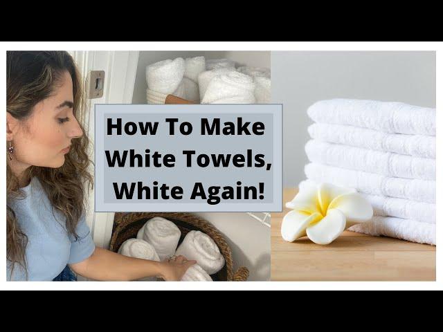 Make The White Towels White Again | Tips on how naturally brighten whites!