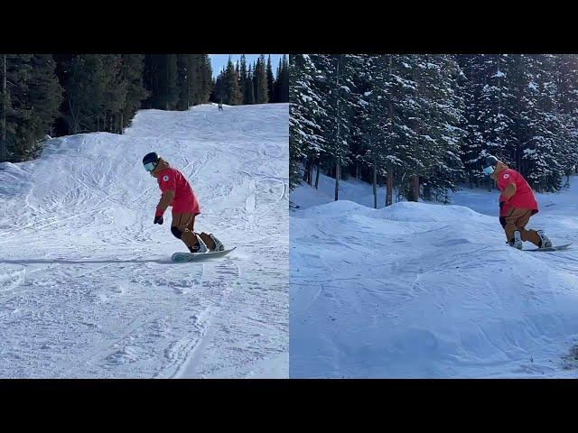 Practice Dolphin Turns to Snowboard Better in the Bumps