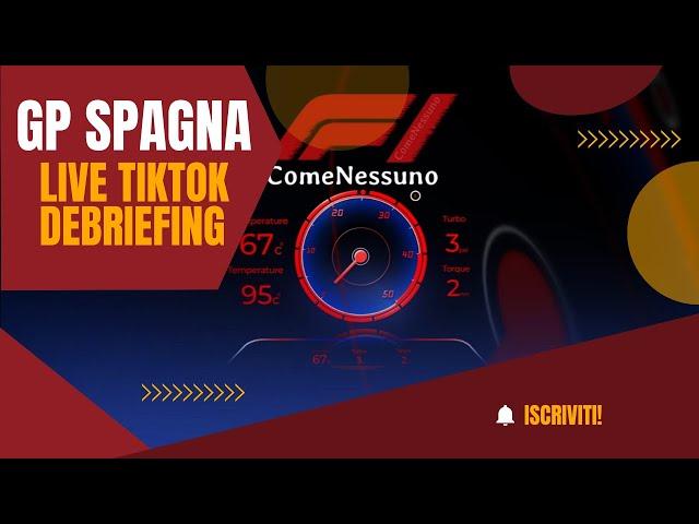 GP Spagna 2022 Live Debriefing TikTok - F1ComeNessuno