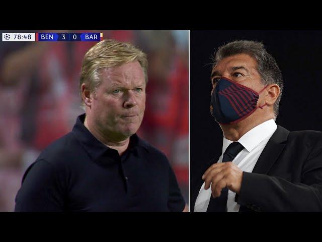 Joan Laporta must sack Ronald Koeman as Barcelona coach NOW