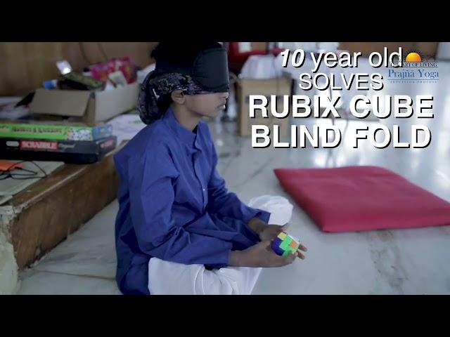 A 10 Yr old can solve Rubik's Cube blindfolded!