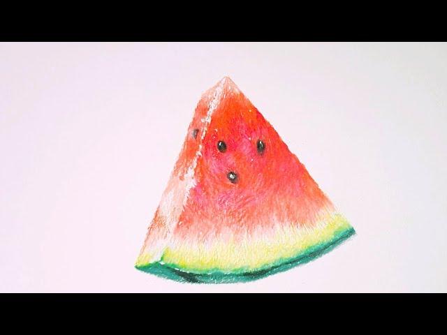 여름과일 맛있는 수박그림 그리기 / Summer fruit drawing delicious watermelon