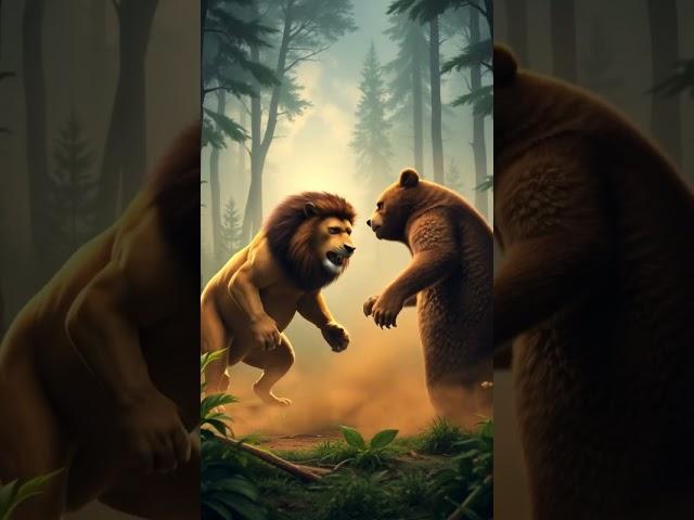 #lionxgaming #The fight between a lion and a bear