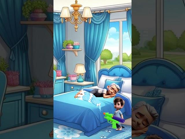 Dad wet the bed  #funny #english #usa