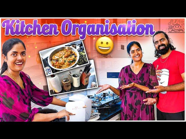 ‍New Kitchen Organisation in புது வீடு | Unique Collections | Gowti Sowbi Vlogs