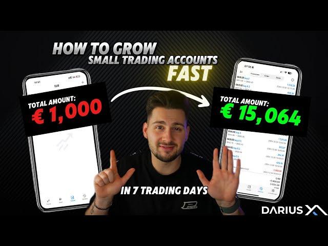 How to Grow Small Trading Accounts FAST