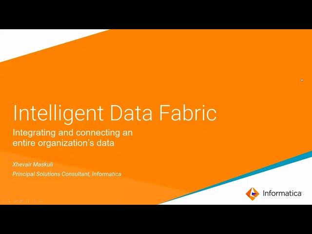 Data Fabric: Getting value from Data with Informatica