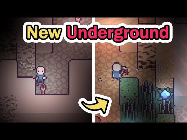 NEW underground BIOMES and MENU | Devlog #10