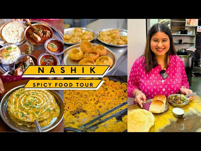 BEST NASHIK SPICY FOOD TOUR | Misal Pav, Thali, Doodh Sev Bhaji, Chaat & More