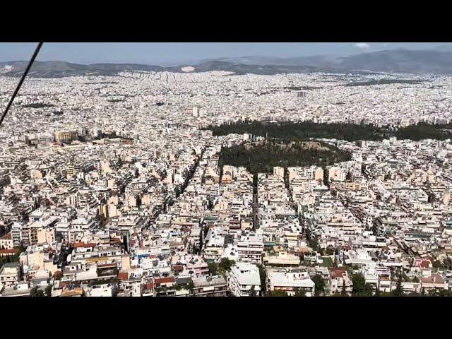 Mount Lycabettus, a Cretaceous limestone hill in Athens, Greece