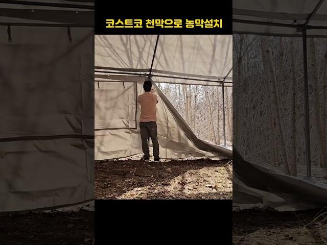 5도2촌 시작 / 주말농장/ 농막 / 코스트코 천막 설치 방법 #5도2촌 #주말농장 #농막