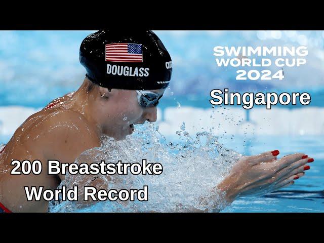 Kate Douglass 200 breaststroke, Singapore, World Record