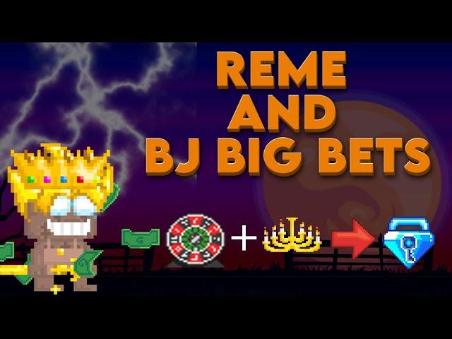 Growtopia PLAYING REME AND BJ  BIG BETS #teamnaz (giveaway)