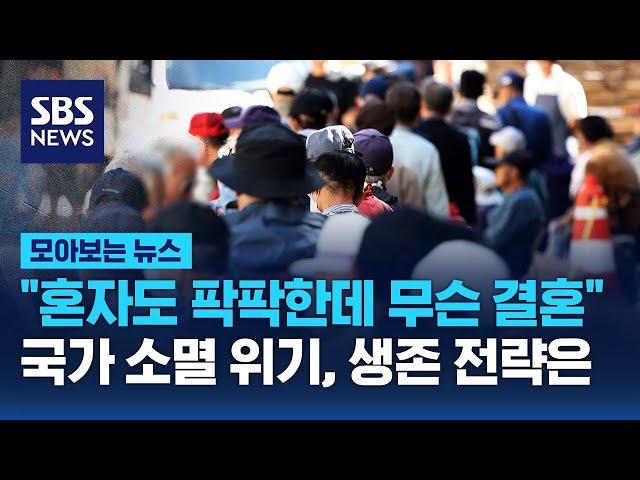 "혼자도 팍팍한데 무슨 결혼"…국가 소멸 위기, 생존 전략은 / SBS / 모아보는 뉴스