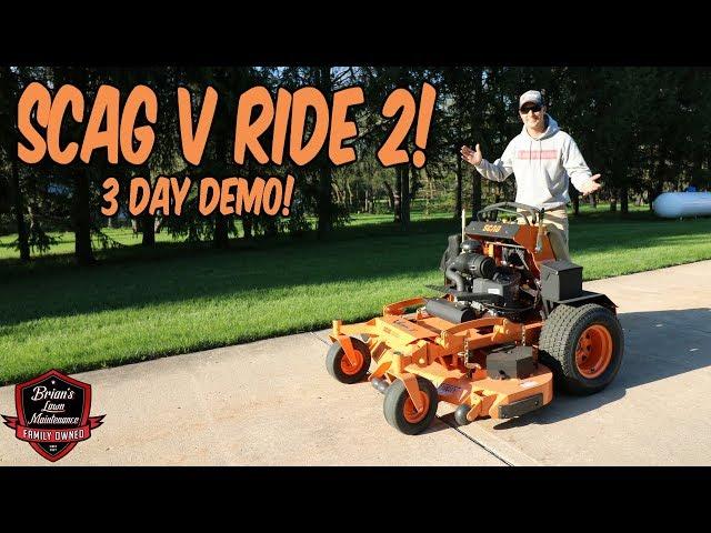 Scag V Ride 2 Demo! Testing Out The Scag V Ride 2 And Full Walk Around Of Unit & What's New!