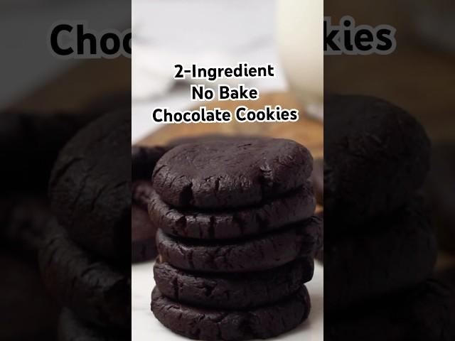 You probably have everything to make these 2-Ingredient No Bake Chocolate Cookies  #recipes