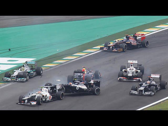 F1 Interlagos Crash Compilation [2009-2021]